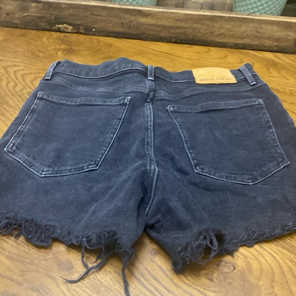 Denim Forum Pants - Denim Forum Black Denim Shorts